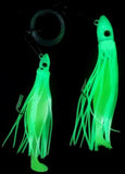 Hoochie Squid Fishing Tackle Glow 7.5" 19cm Trolling Terminal Tackle Tuna Marlin