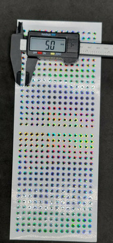 5mm Silver Reflective 2D Flat Stick-On Fishing Lure Eyes Tackle Craft 250 Pieces