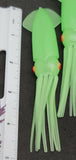 Fishing Squid Bulb Teaser Skirt 5" in / 13 cm Octopus Soft Glow Fluke Jig 10 Pc