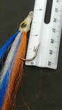 2 Fishing Teasers 5/0 Hooks Flies Fluke Flounder Striper Sea Bass Bait Rig Lure