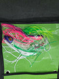 Offshore Lure Bag Fishing Tackle 12x12 Green Mesh and Clear Vinyl Washable Tuna