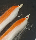 2 Fishing Teasers 5/0 Hooks Flies Fluke Flounder Striper Sea Bass Bait Rig Lure