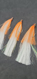 3 Fishing Teasers 5/0 Hooks Flies Fluke Flounder Striper Sea Bass Bait Rig Lure