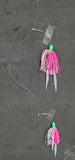 Hi-Lo Bottom Fishing Rig Double Silicone Skirt Teaser Glow Bead Hook Fluke Bass