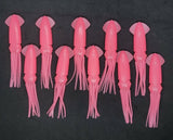 Fishing Squid Bulb Teaser Skirt 5" in / 13 cm Octopus Soft Glow Fluke Jig 10 Pc