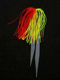 40 Silicone Fishing Skirt 4"in/10 cm Glow Tails Fishing Lure Teaser Micro Tackle