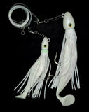 Hoochie Squid Fishing Tackle Glow 7.5" 19cm Trolling Terminal Tackle Tuna Marlin