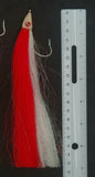 2 Fishing Teasers 5/0 Hooks Flies Fluke Flounder Striper Sea Bass Bait Rig Lure