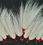 Fishing Bucktail Hair Teaser Slide Tube Fluke Bass Rig Jig 25 Pack Free Shipping