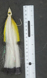 2 Fishing Teasers 5/0 Hooks Flies Fluke Flounder Striper Sea Bass Bait Rig Lure