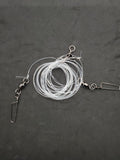 Tandem MOJO Rig Leader 5' X 10'  100 lb mono fishing line Connection Hand Tied.