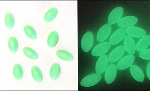 Fishing Glow Bead 10 x 18 mm Terminal Tackle Luminous Float Jewelry Crafts Arts