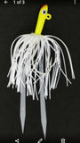 3 Tsunami Stlye Glass Minnow Silicone Skirt Teaser Lure Jig Bottom Fishing Sunny