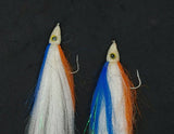 2 Fishing Teasers 5/0 Hooks Flies Fluke Flounder Striper Sea Bass Bait Rig Lure