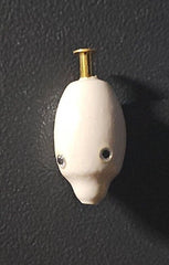 White Fishing Teaser Floating Head 3mm Add Silicone Skirt Bucktails Tie Rig Your Own