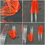 Hi-Lo Bottom Fishing Rig Double Silicone Skirt Teaser Glow Bead Hook Fluke Bass