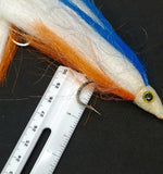 2 Fishing Teasers 5/0 Hooks Flies Fluke Flounder Striper Sea Bass Bait Rig Lure