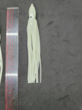 Hoochie Squid Fishing Tackle White 7.5" 19cm Trolling Terminal Tackle TunaMarlin