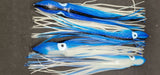 Squid Skirt 12" Fishing Lure 3 PACK Hoochies Bait Saltwater Soft Lure FREE SHIP