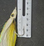 2 Fishing Teasers 5/0 Hooks Flies Fluke Flounder Striper Sea Bass Bait Rig Lure