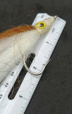 2 Fishing Teasers 5/0 Hooks Flies Fluke Flounder Striper Sea Bass Bait Rig Lure