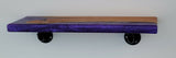 Epoxy Shelf w/ Hangers Sapphire Purple Pour With Wood Live Edge Wall Steam Punk