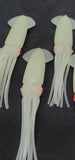 Fishing Squid Bulb Teaser Skirt 5" in / 13 cm Octopus Soft Glow Fluke Jig 10 Pc