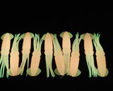 Fishing Lure B2 Squid Soft Body 3" in /8cm Hi-lo Octopus Glow Fluke Jig 10 Pack