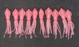Fishing Lure B2 Stlye Squid Body 2.5" in /6 cm Octopus Soft Glow Fluke Jig 10 Pc
