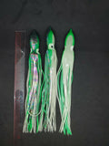 Hoochie Squid Fishing Tackle Glow 12in/30cm Trolling Terminal Tackle Tuna Marlin