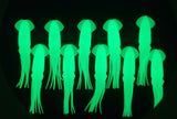 Fishing Squid Bulb Teaser Skirt 5" in / 13 cm Octopus Soft Glow Fluke Jig 10 Pc