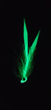Fishing Teaser Flies Tackle Saltwater 3/8 6/0 Mustad Hook Silicone Skirt 4 White