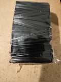 2" In Black Pre Cut 5 Cm Length Twist Bread Ties Wrapper Sealer Custom Made&Size