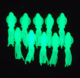 Fishing Lure B2 Stlye Squid Body 4" in /10 cm Octopus Soft Glow Fluke Jig 10 Pc